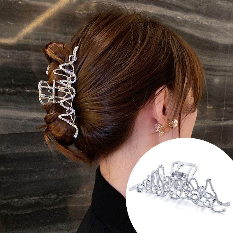 Pearl Hair Claw Set Clip for Women Gold Color Hairpins - your-beauty-matters