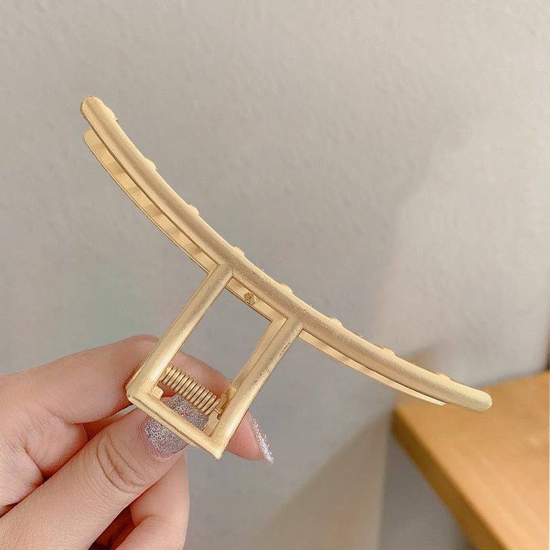 Pearl Hair Claw Set Clip for Women Gold Color Hairpins - your-beauty-matters