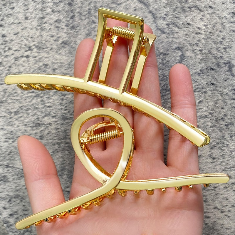 Pearl Hair Claw Set Clip for Women Gold Color Hairpins - your-beauty-matters