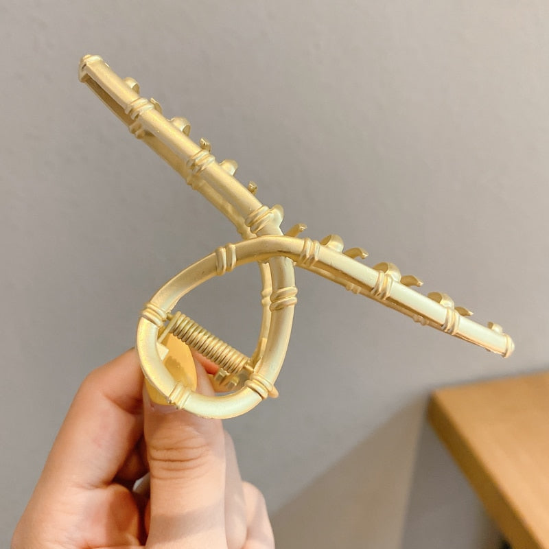 Pearl Hair Claw Set Clip for Women Gold Color Hairpins - your-beauty-matters