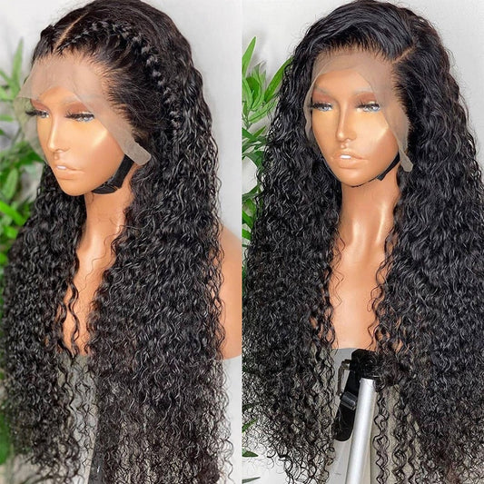 HEYJU Water Wave Curly Human Hair Wigs 30 inch HD - your-beauty-matters