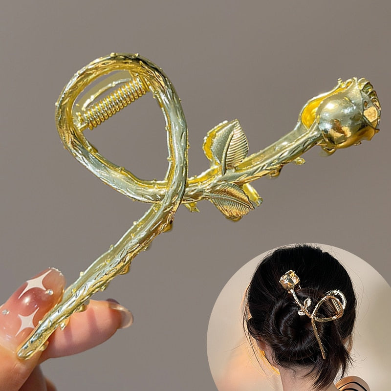 Pearl Hair Claw Set Clip for Women Gold Color Hairpins - your-beauty-matters