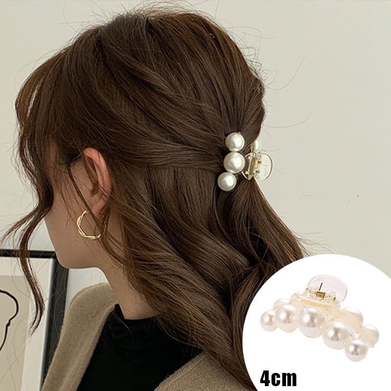 Pearl Hair Claw Set Clip for Women Gold Color Hairpins - your-beauty-matters