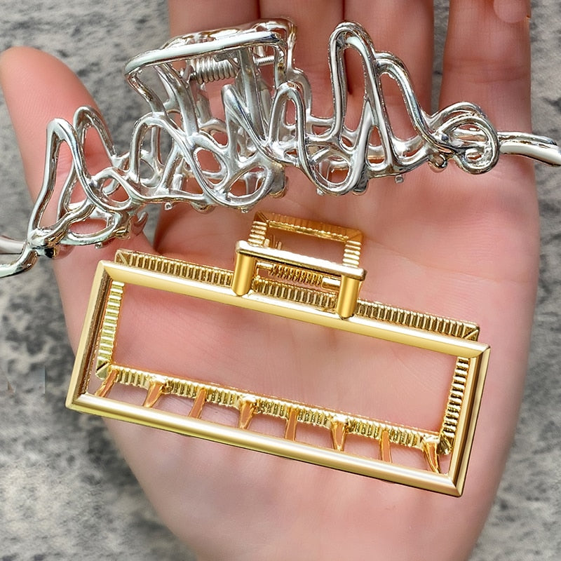 Pearl Hair Claw Set Clip for Women Gold Color Hairpins - your-beauty-matters