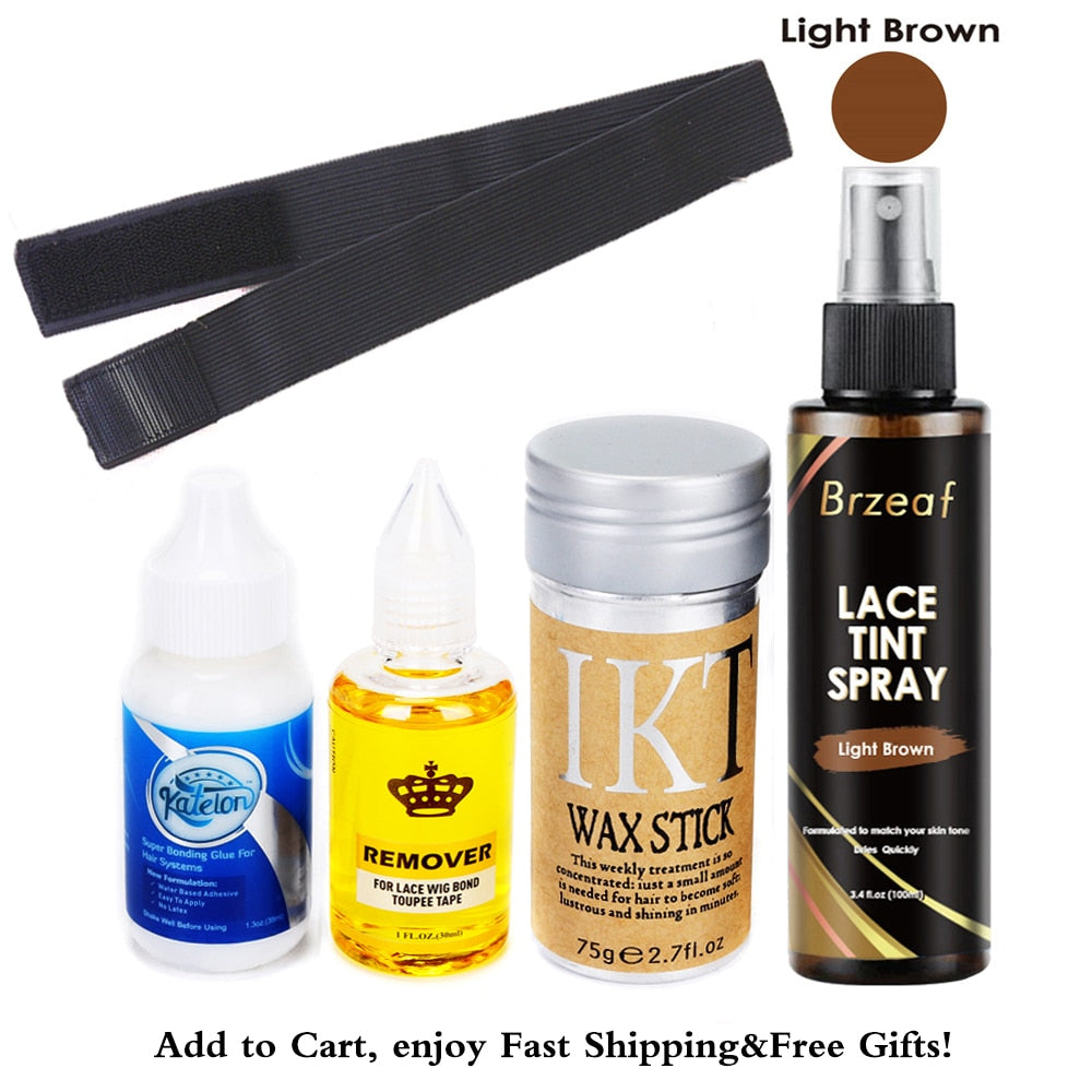 Lace Wig Glue-- Liquid Adhesive Hair Glue + Wax Stick For Wig + Lace Tint Spray - your-beauty-matters