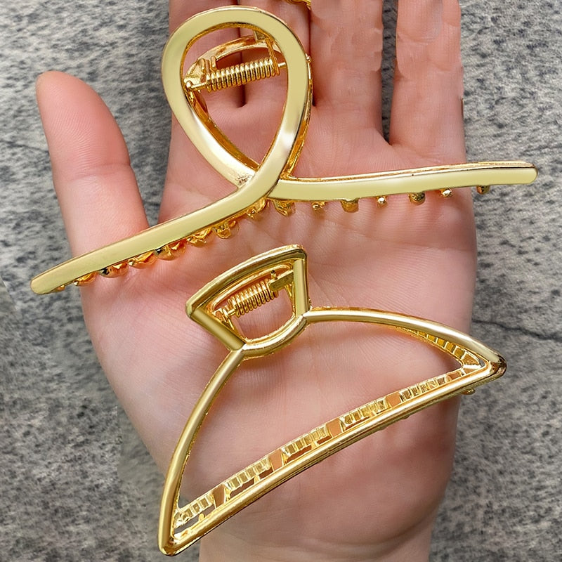 Pearl Hair Claw Set Clip for Women Gold Color Hairpins - your-beauty-matters