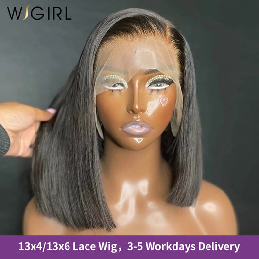 Brazilian Remy 13x6 Transparent Bob Human Hair Wig - your-beauty-matters