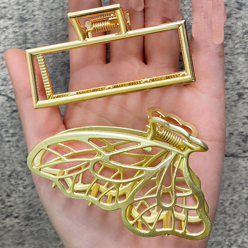 Pearl Hair Claw Set Clip for Women Gold Color Hairpins - your-beauty-matters