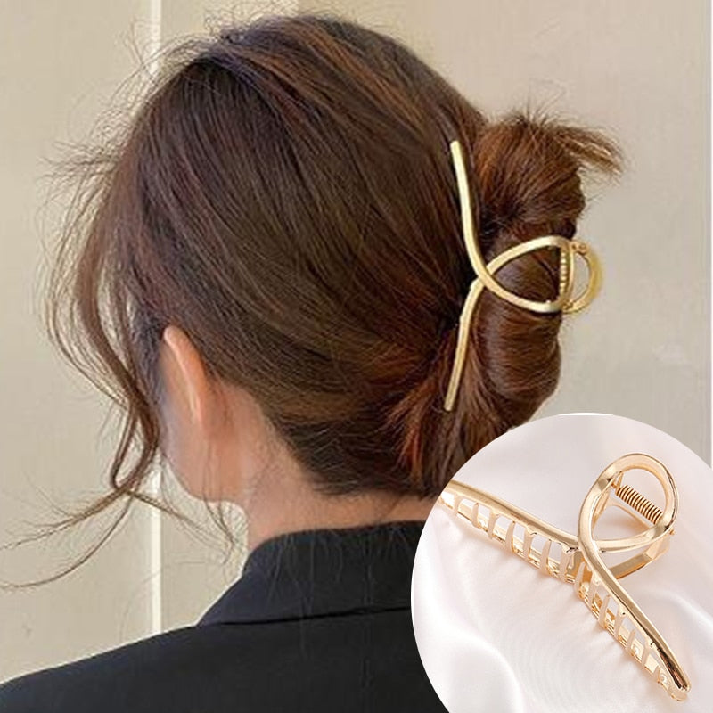 Pearl Hair Claw Set Clip for Women Gold Color Hairpins - your-beauty-matters