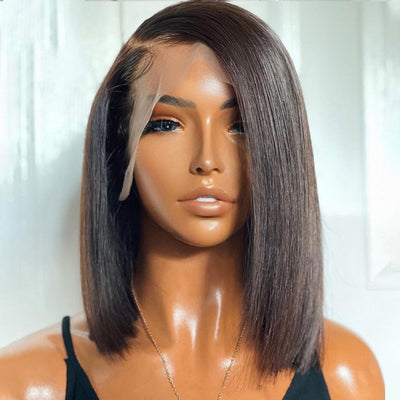 Majestic Girls Human Hair Wigs Brazilian Straight Bob Wigs - your-beauty-matters