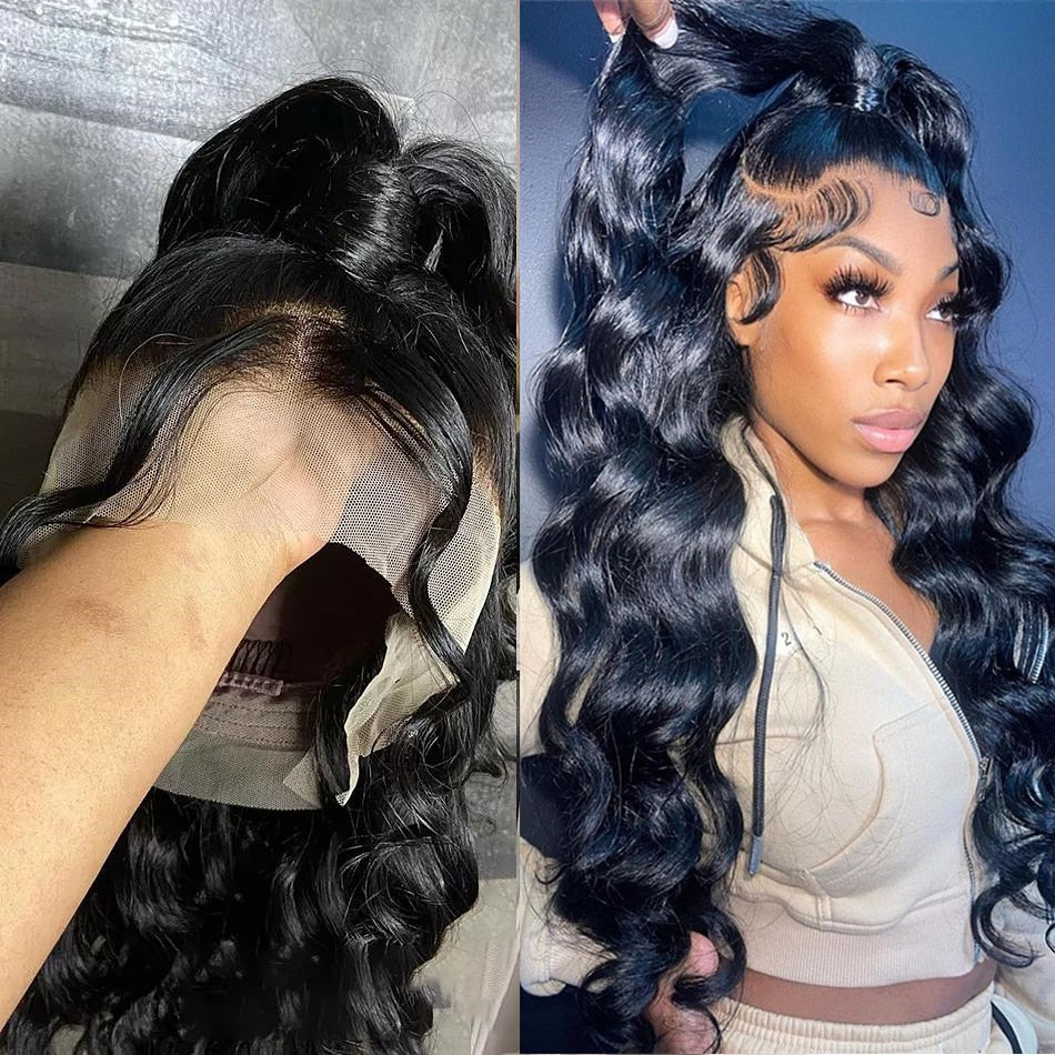 360 Full Lace Wig Human Hair Pre Plucked Body Wave Lace Front Wig - your-beauty-matters