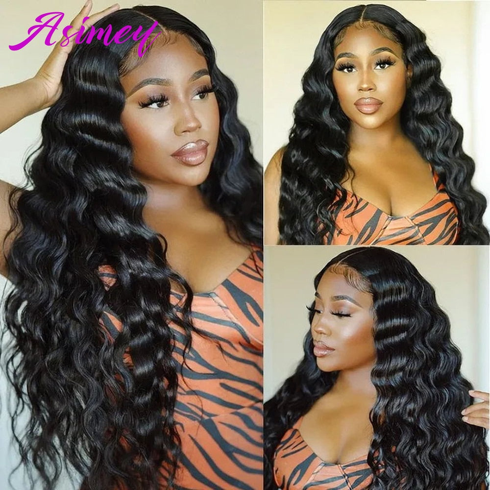30 32 Inch Loose Deep Wave Frontal Wig 13x4 HD Lace Front Human Hair Wig Pre Plucked HD Transparent Lace Wig - your-beauty-matters