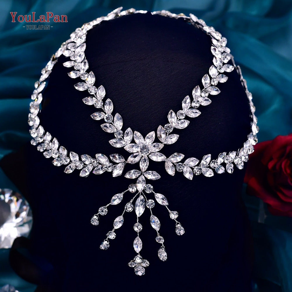 YouLaPan HP469 Bridal Headband with Combs
