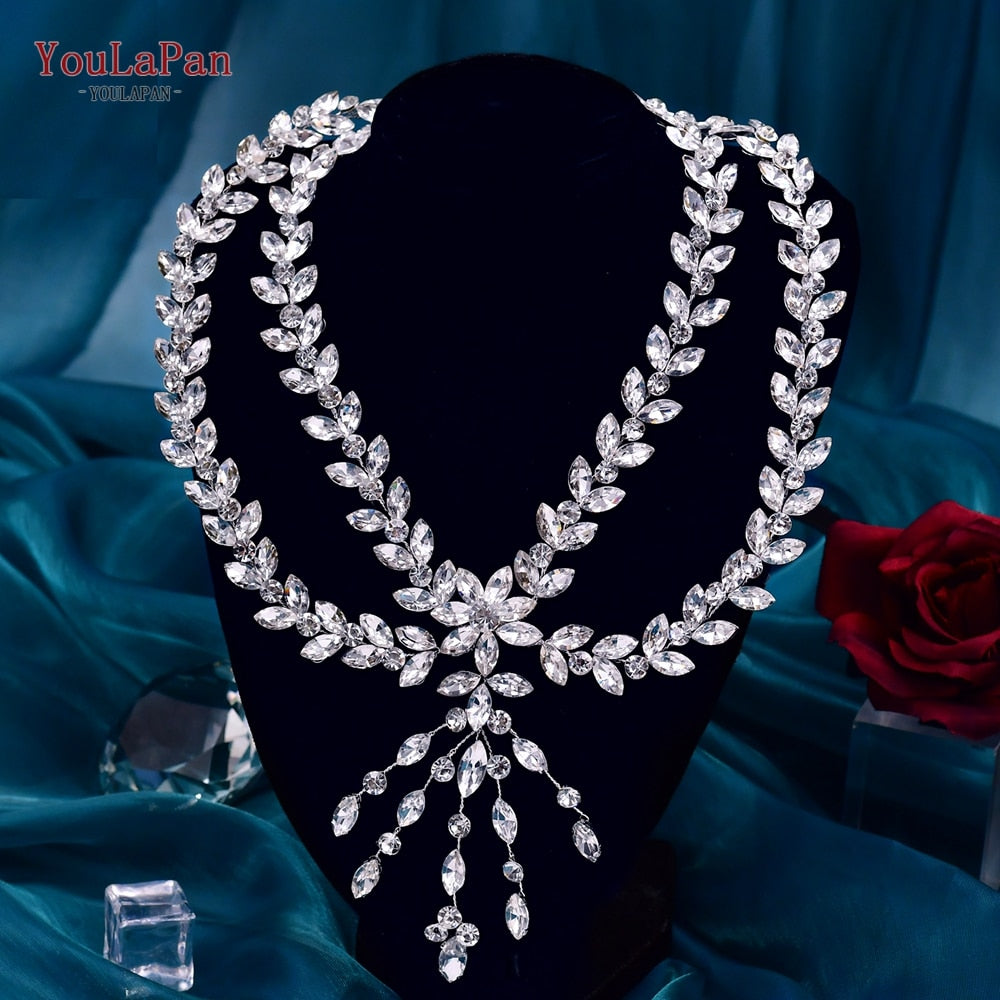 YouLaPan HP469 Bridal Headband with Combs