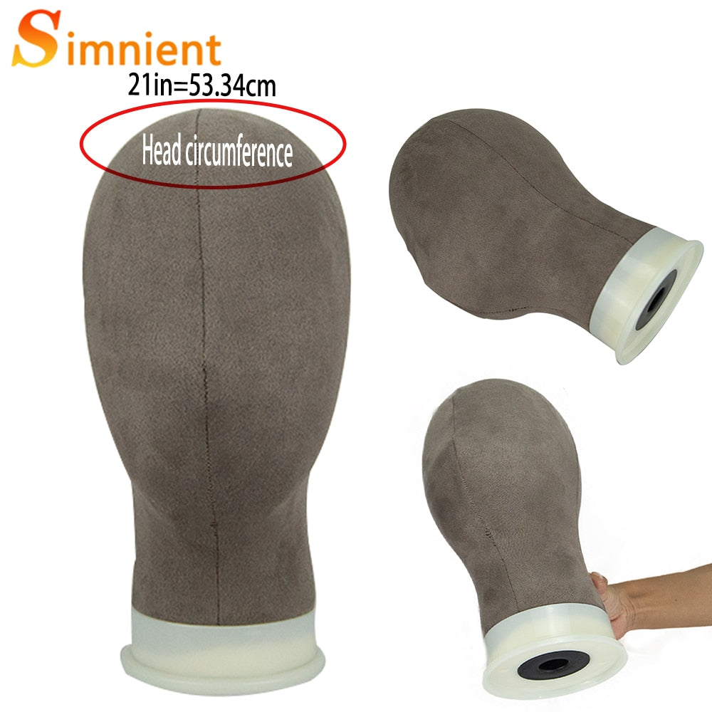 Mannequin Head Wig Stand Canvas Block Head With Adjustable Mannequin Head Tripod For Wigs Making