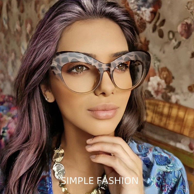 Retro Cat Eye Anti Blue Light Radiation Computer Reading Glasses