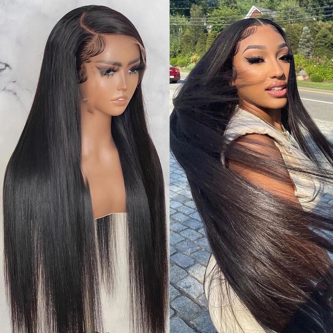 Silk Base Full Lace Human Hair Pre Plucked Wigs -Silky HD Transparent