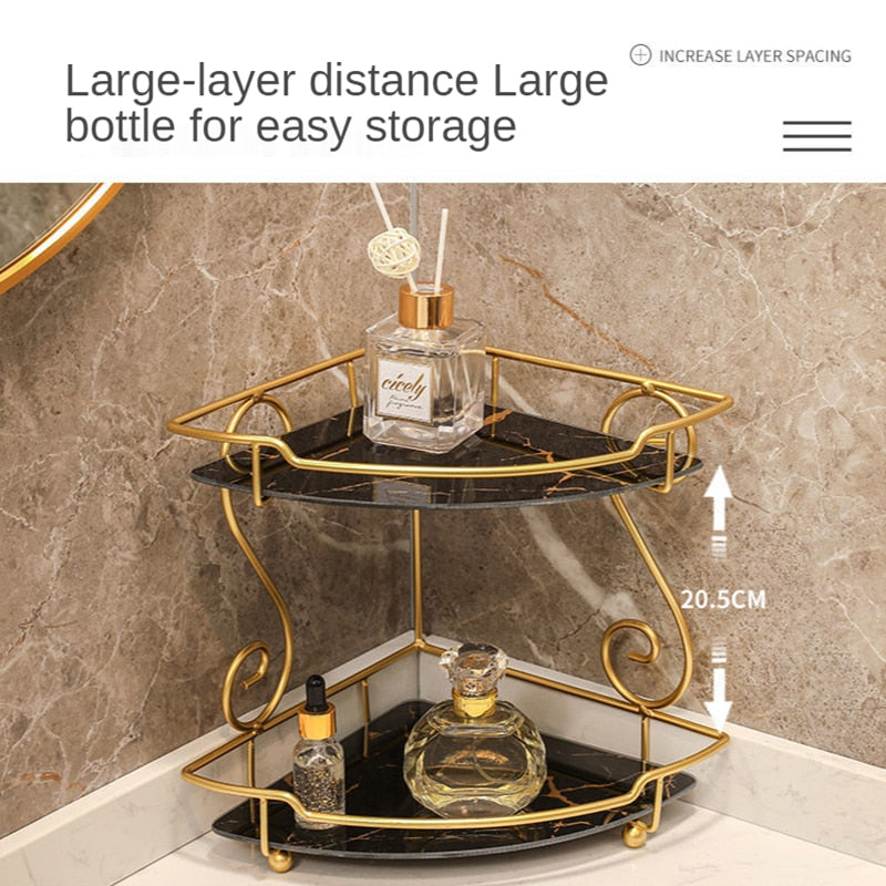 Bathroom Cosmetics Storage Rack Shelves | Bathroom Storage Shelf | Vanity Storage Rack - Bathroom Shelves