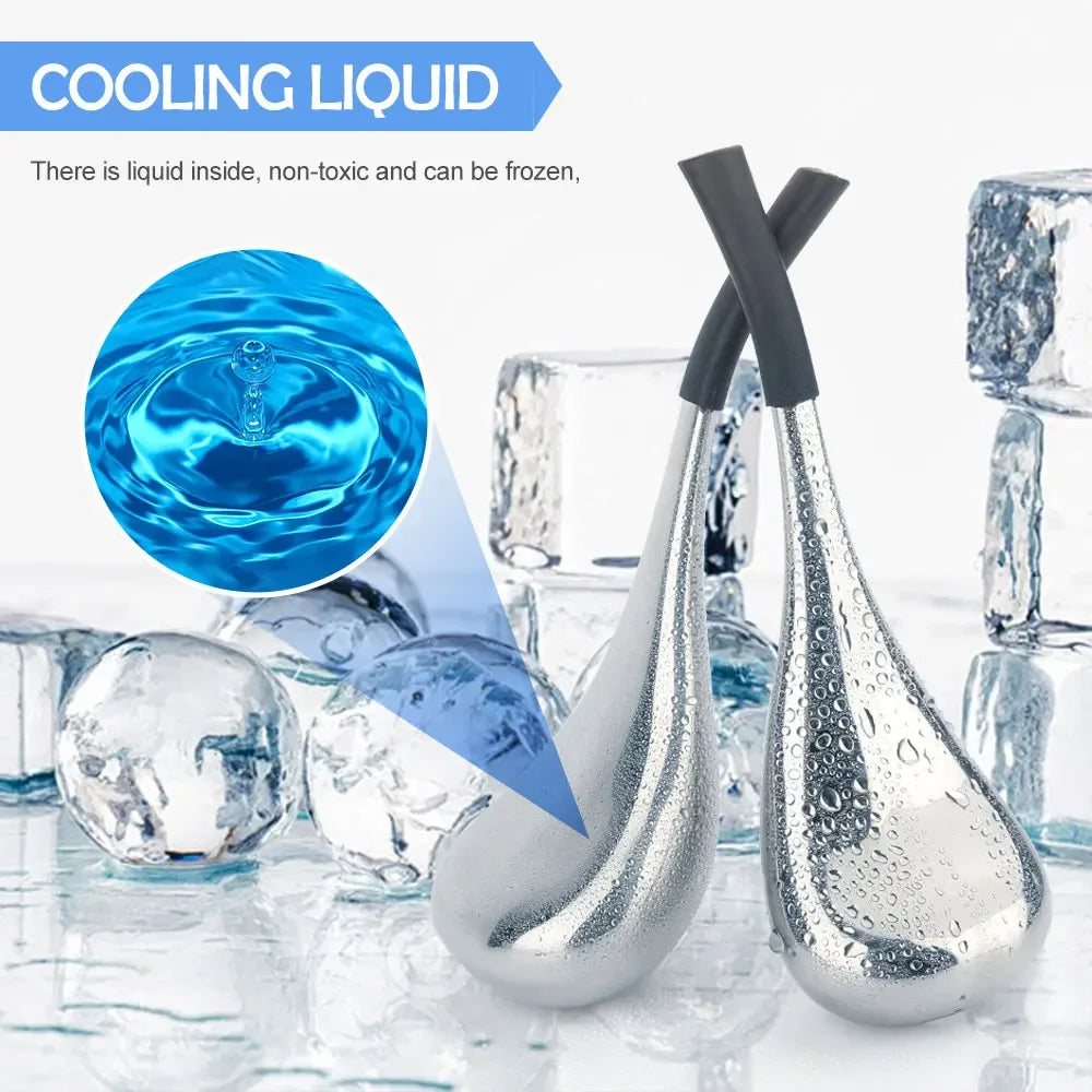 Ice Globes Spoon Massager Stainless Steel Cryo Roller