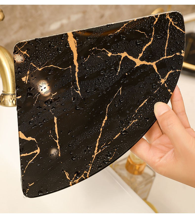 Light Luxury Triangle Bathroom Storage Shelf Vanity - your-beauty-matters