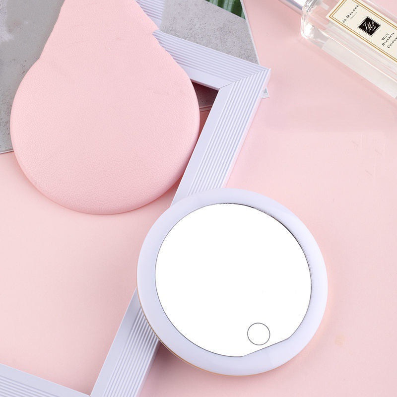 Make-up Mirror With Light To Carry Hand-held Vanity Mirror - your-beauty-matters