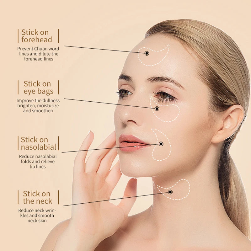 60pcs Golden Anti Wrinkle Eye Moisturizing Mask