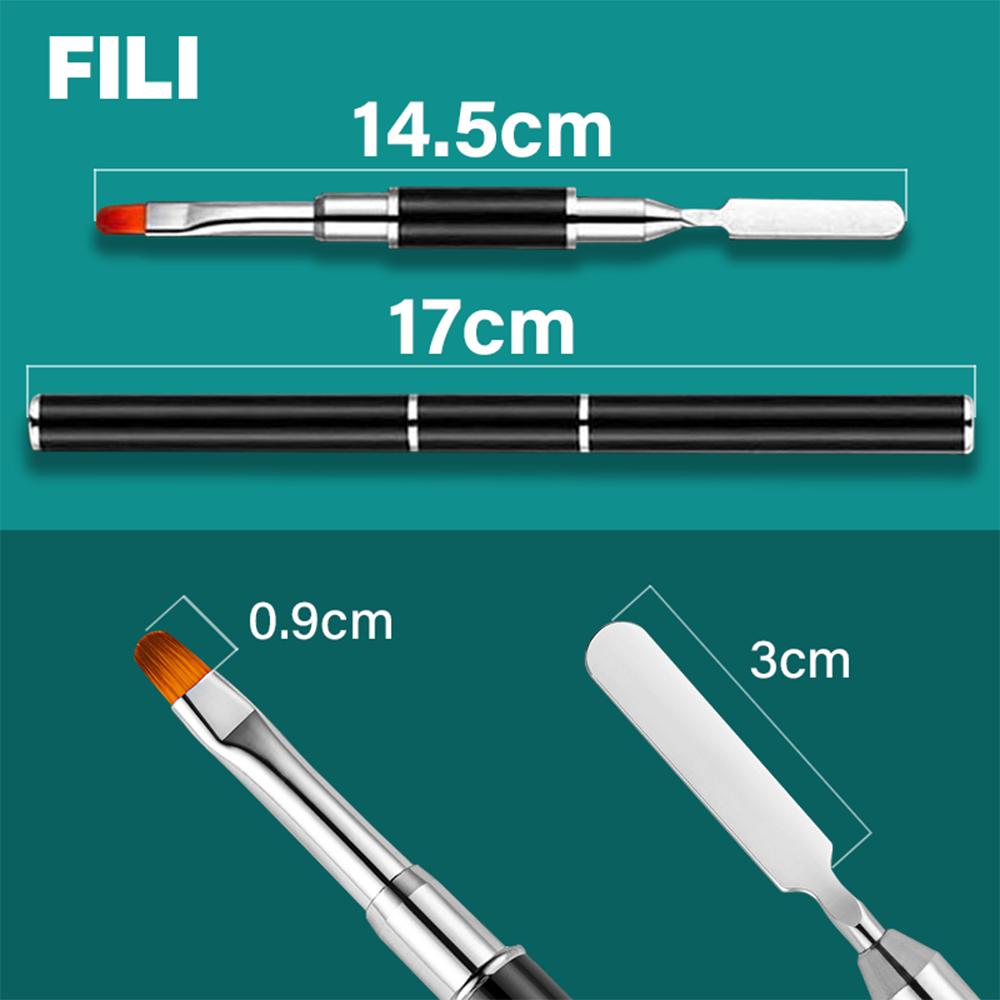 FILI Nails Art Tool Set Quick Building Mold Nail Brush Kit Dual Forms Nail Extension System With Nail Pen Gel Clips For Top Form| |