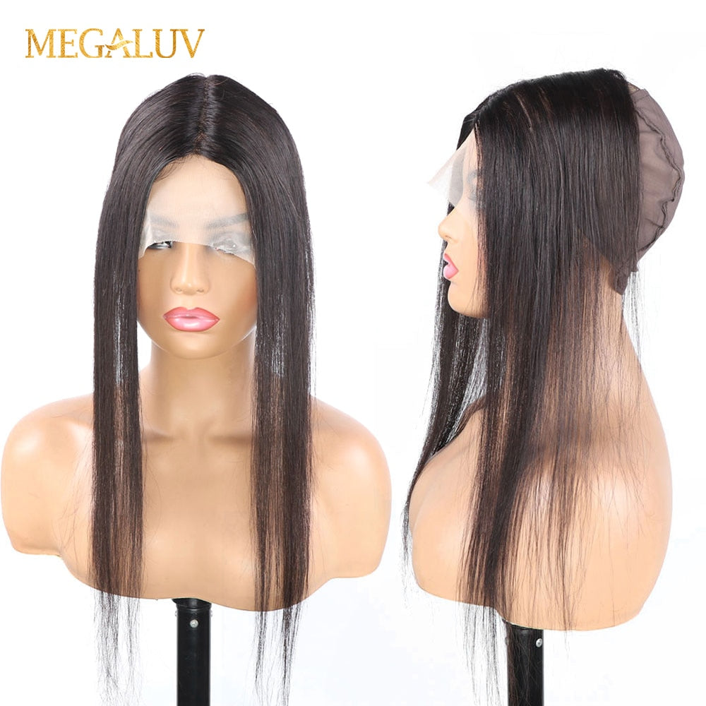 Transparent Lace Closure Straight Human Hair Pre-plucked With Natural Hairline