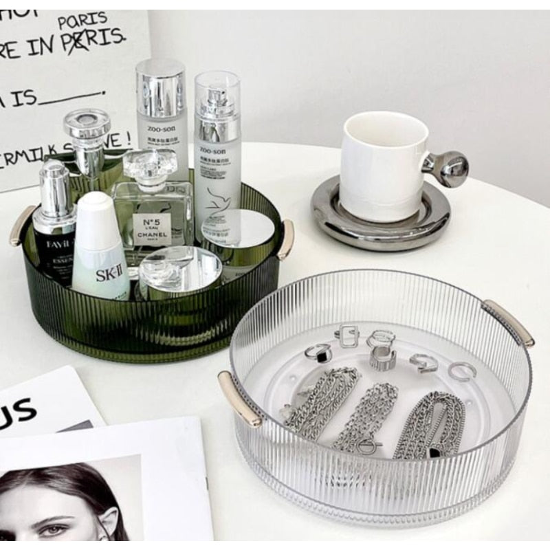 360 Degree Rotating Organizer Tray | 360 Degree Rotating Cosmetic Storage - Storage Trays