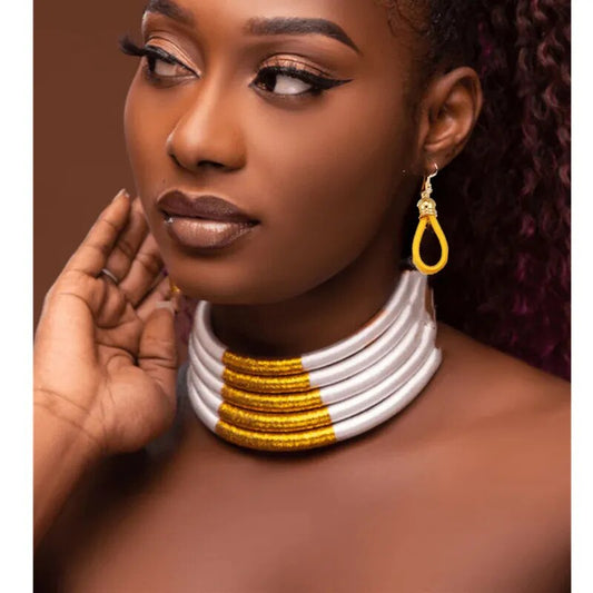 Liffly African Beads Jewelry Set