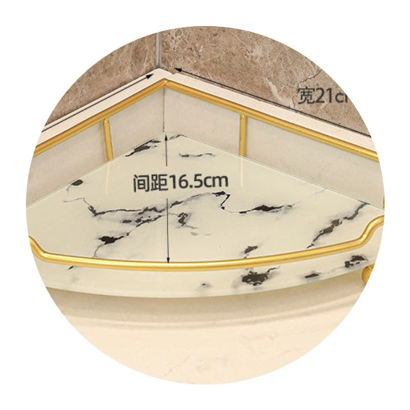 Light Luxury Triangle Bathroom Storage Shelf Vanity - your-beauty-matters