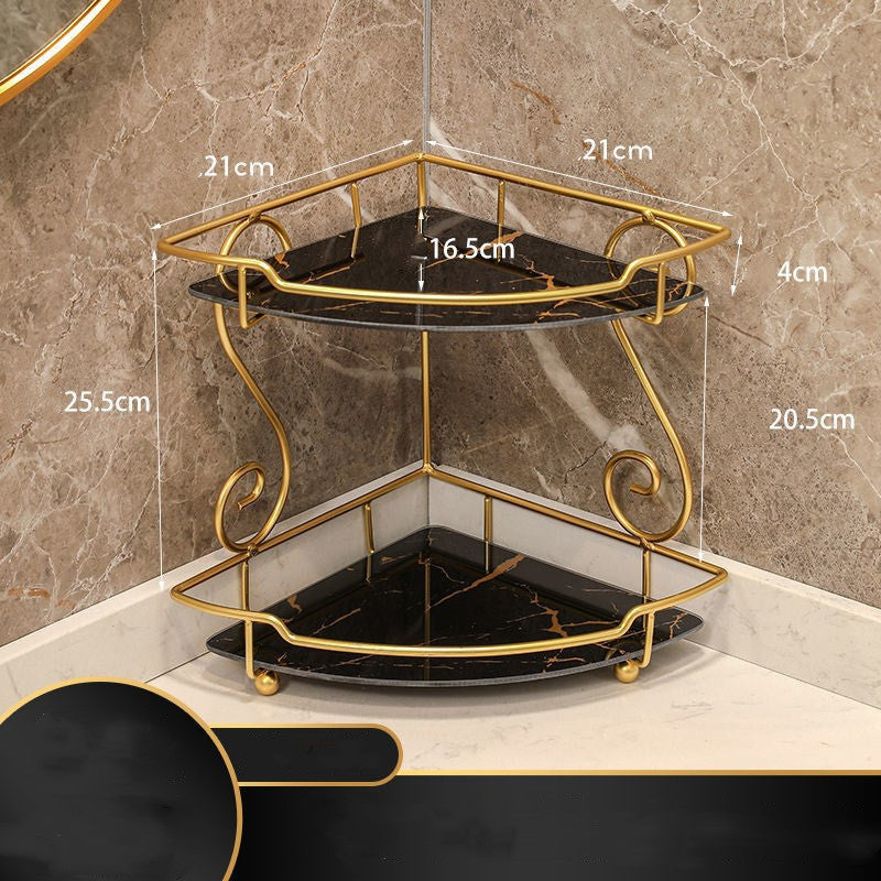 Light Luxury Triangle Bathroom Storage Shelf Vanity - your-beauty-matters