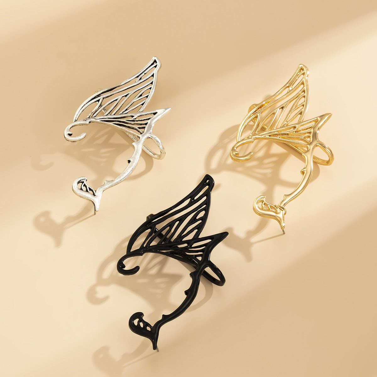 Butterfly Wings Hollow Out Simple Elf Alloy Ear Cuff - your-beauty-matters