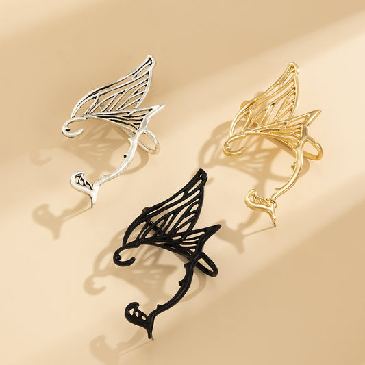 Butterfly Wings Hollow Out Simple Elf Alloy Ear Cuff - your-beauty-matters