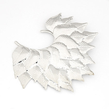 Gold And Silver Elf Multi-layer Leaves And Leaves Big Ear Hanging - your-beauty-matters