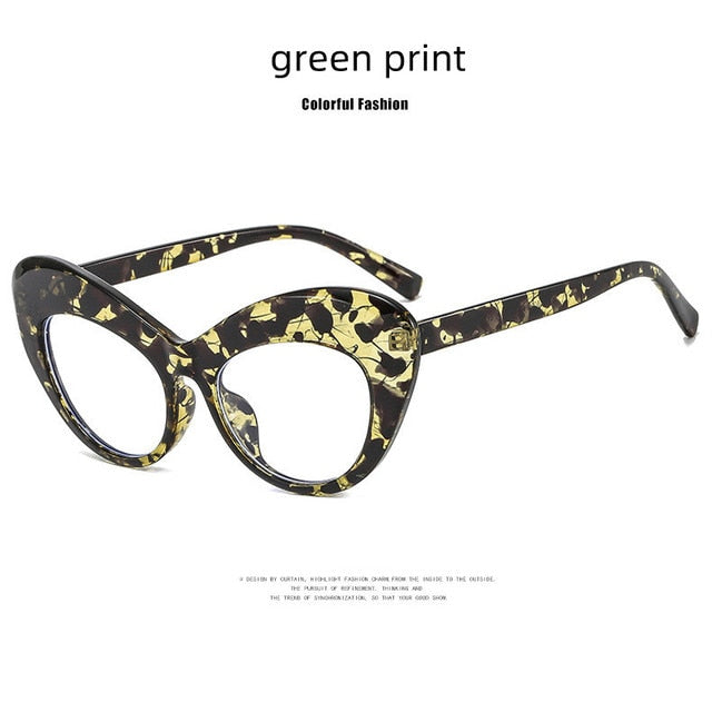 Retro Cat Eye Anti Blue Light Radiation Computer Reading Glasses
