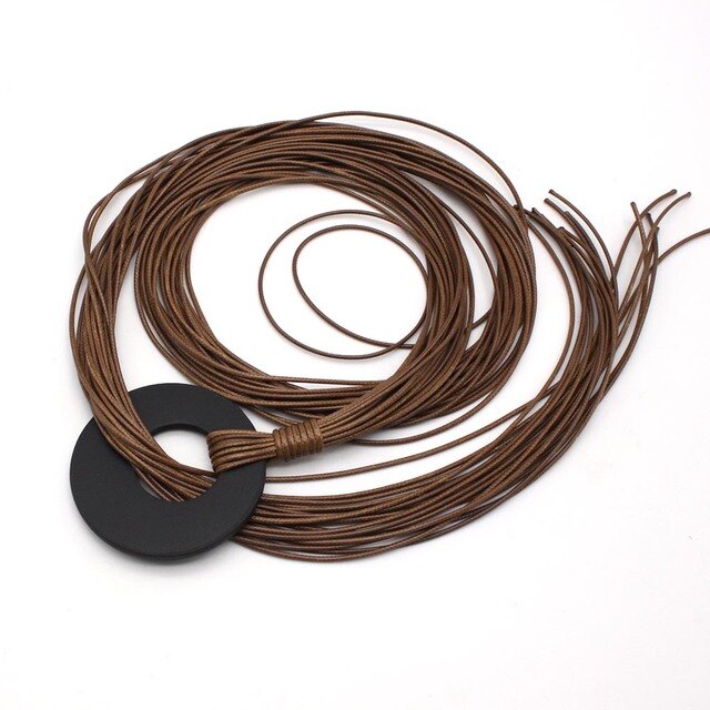 D&D Handmade Punk Leather Pendant Necklaces