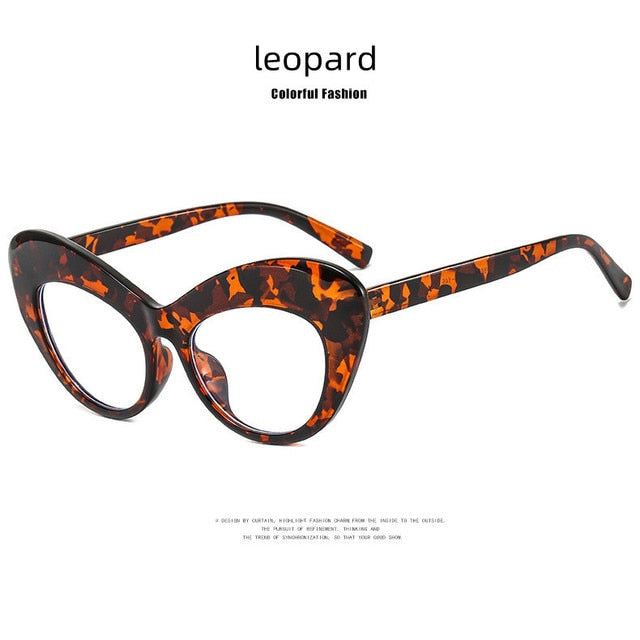 Retro Cat Eye Anti Blue Light Radiation Computer Reading Glasses