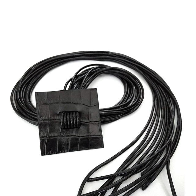 D&D Handmade Punk Leather Pendant Necklaces