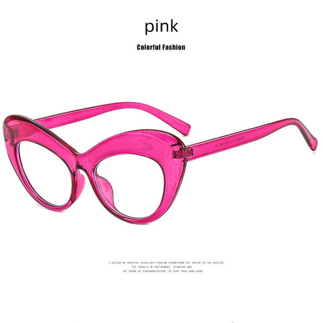 Retro Cat Eye Anti Blue Light Radiation Computer Reading Glasses