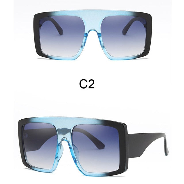 Square Sun Glasses Women Brand Designer oversized Sunglasses