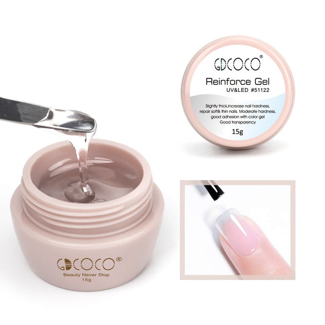 Venalisa Metal Painting Gel Gold Silver Mirror Polish GDCOCO Reinforce Gel