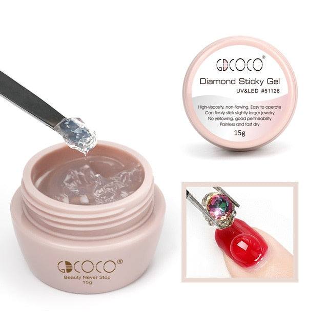 Venalisa Metal Painting Gel Gold Silver Mirror Polish GDCOCO Reinforce Gel