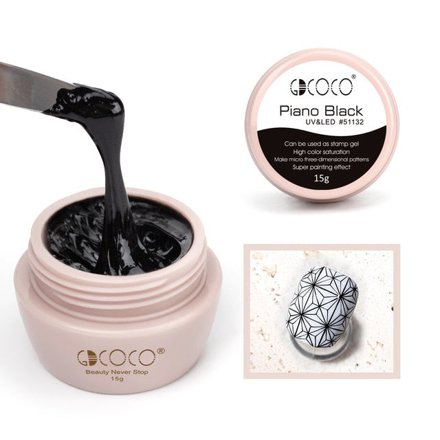 Venalisa Metal Painting Gel Gold Silver Mirror Polish GDCOCO Reinforce Gel