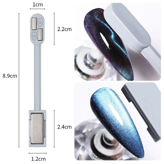 2 in 1 Double Headed Nail Art Magnet Stick 9D Cat Magnetic Pen Tools