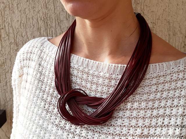 Handmade Multi-layer Leather Pendant Ethnic Tribal Punk Necklaces