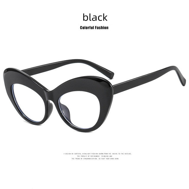 Retro Cat Eye Anti Blue Light Radiation Computer Reading Glasses