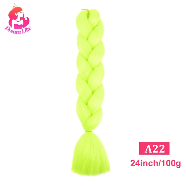 Dream Like 24 inch Ombre Color Synthetic Hair Braids Pre Stretched Wholesale Jumbo Braiding KaneKalon Hair Extensions 100g/pcs| |