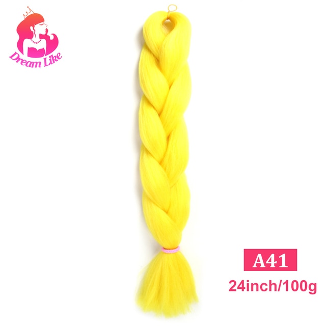 Dream Like 24 inch Ombre Color Synthetic Hair Braids Pre Stretched Wholesale Jumbo Braiding KaneKalon Hair Extensions 100g/pcs| |