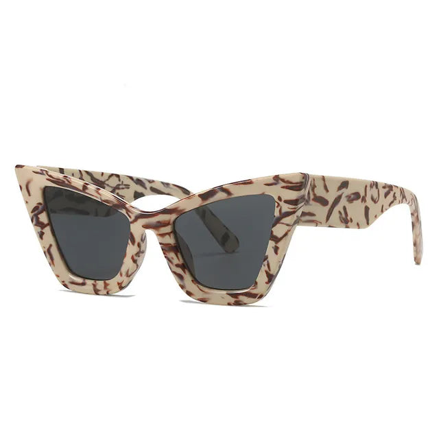Oversized Cat Eye Modern Retro Sunglasses with UV400